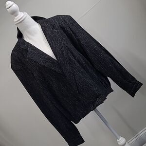 Vintage woolen Touch 2 button tuxedo style jacket